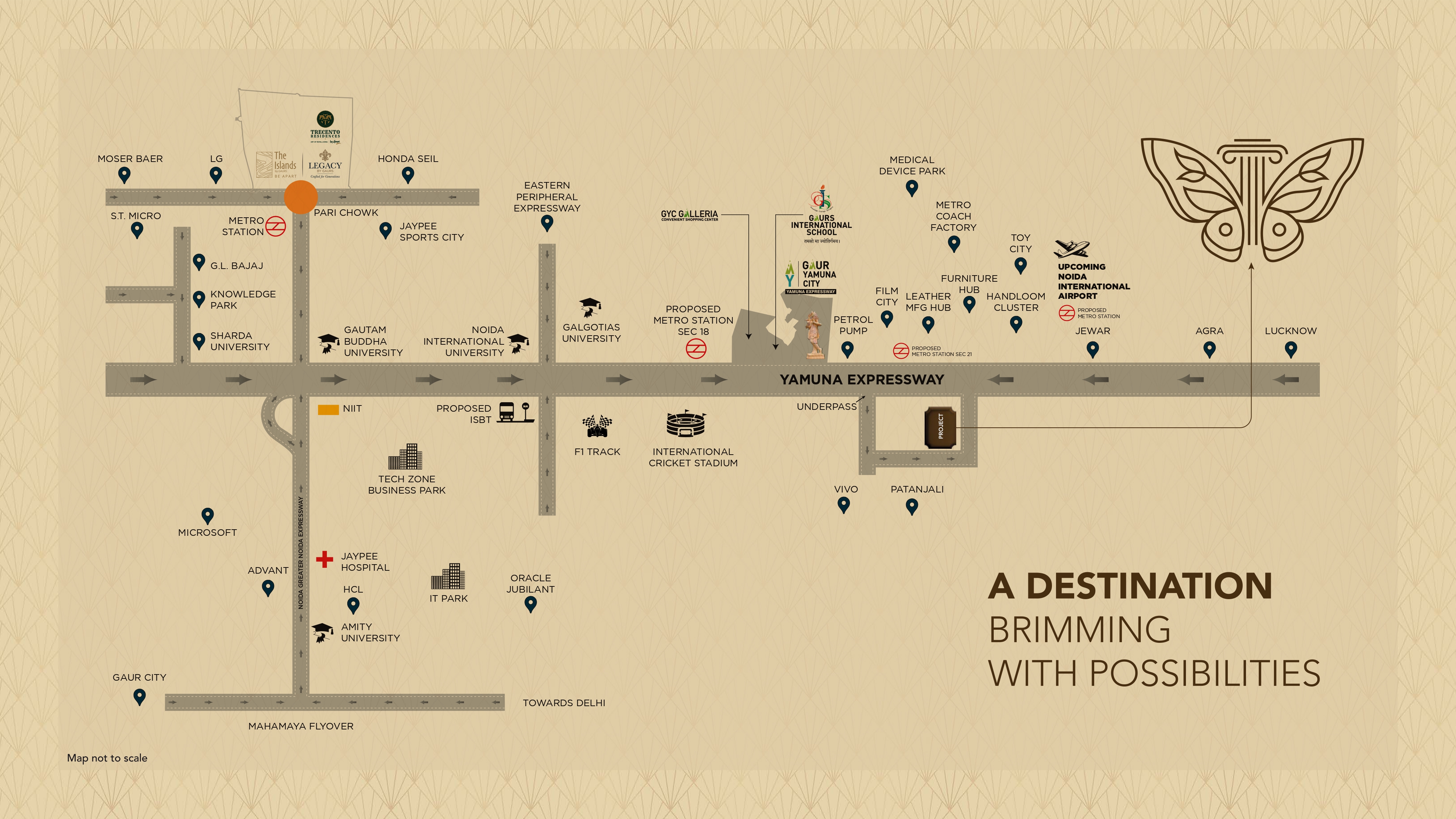 Map of Sector 22D Yamuna Expressway